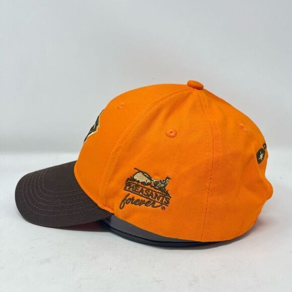 Pheasants Forever Polaris Baseball Cap Hat Adjustable One Size Melonwear Orange - Picture 3 of 7